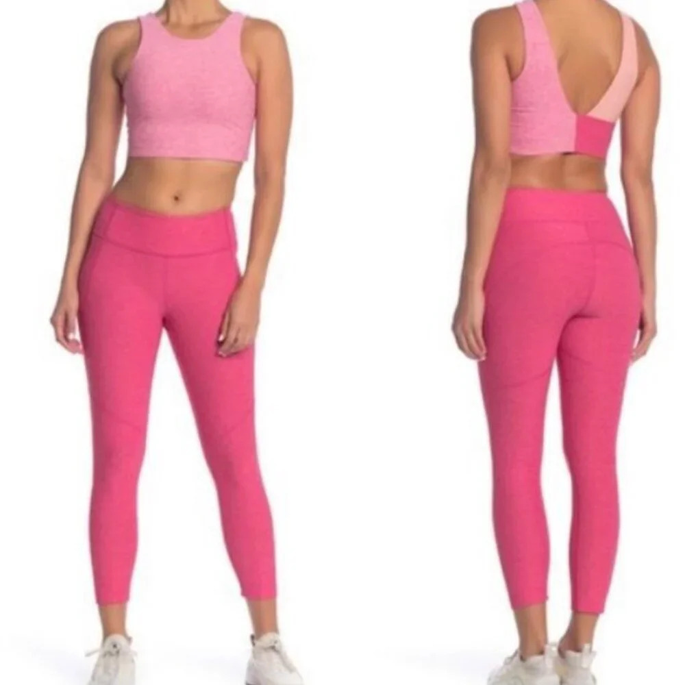 Outdoor Voices Warm Up 7/8 Leggings in Flamingo Pink size Medium